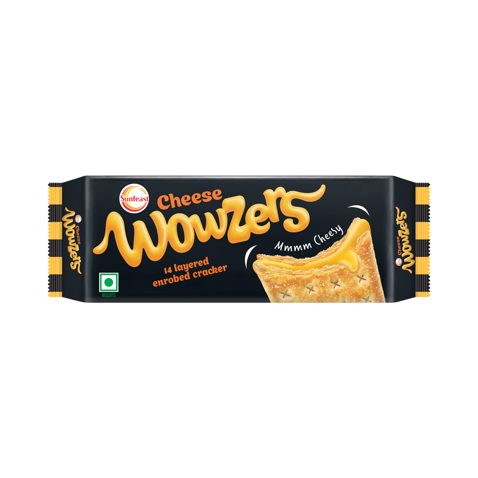 Sunfeast Wowzers Cheese Flavoured Crackers | Artificial Flavour-free Combo  
