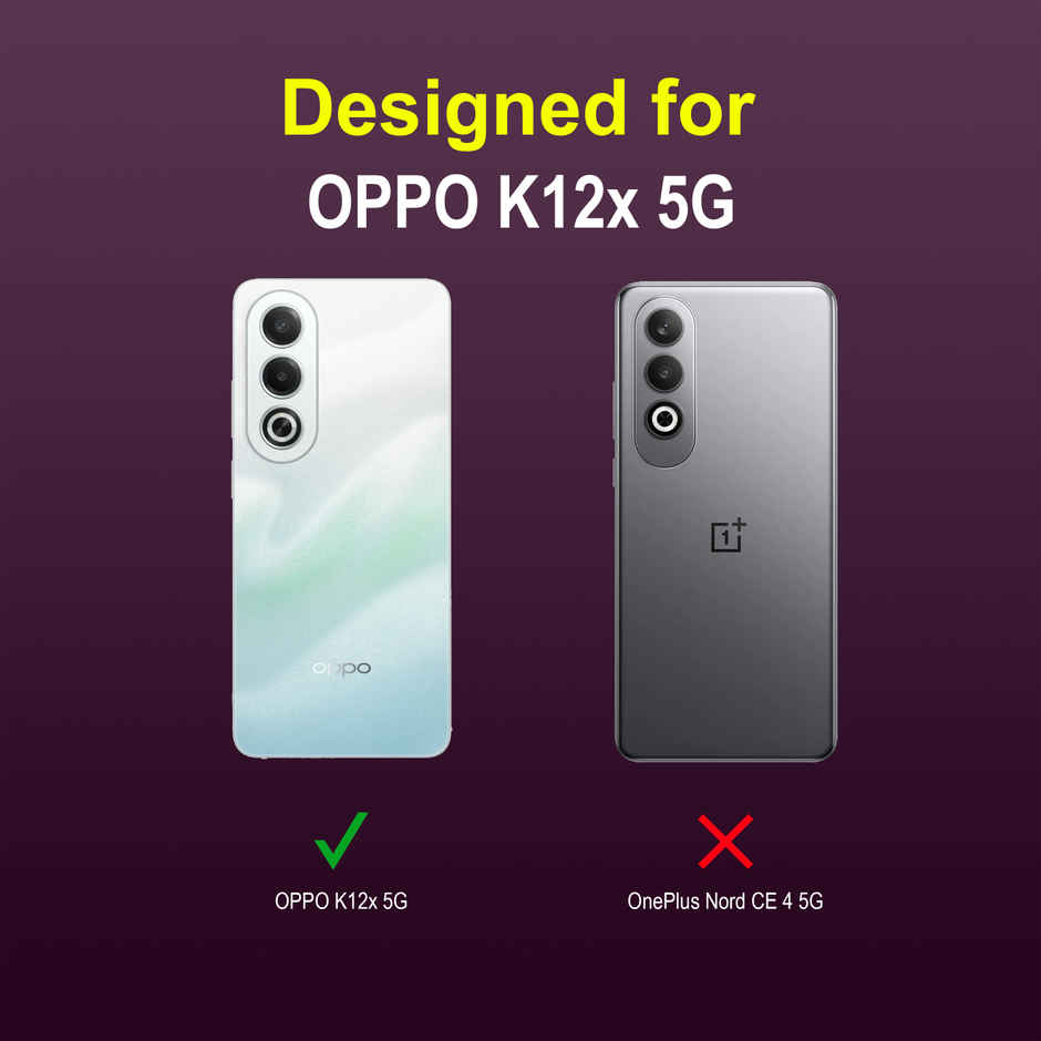 Zapcase Back Cover for OPPO K12x 5G | Magic-Lavender