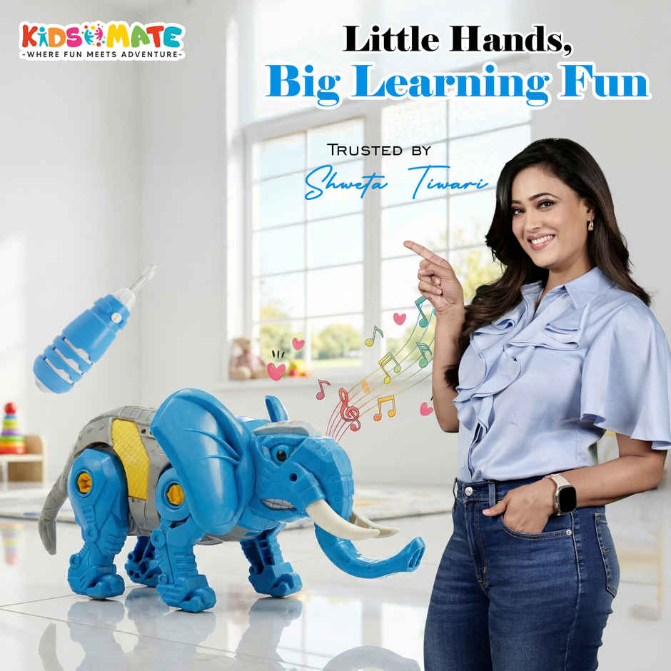 Kidsmate DIY Elephant Robot Toy for Kids Age 3 Years and above