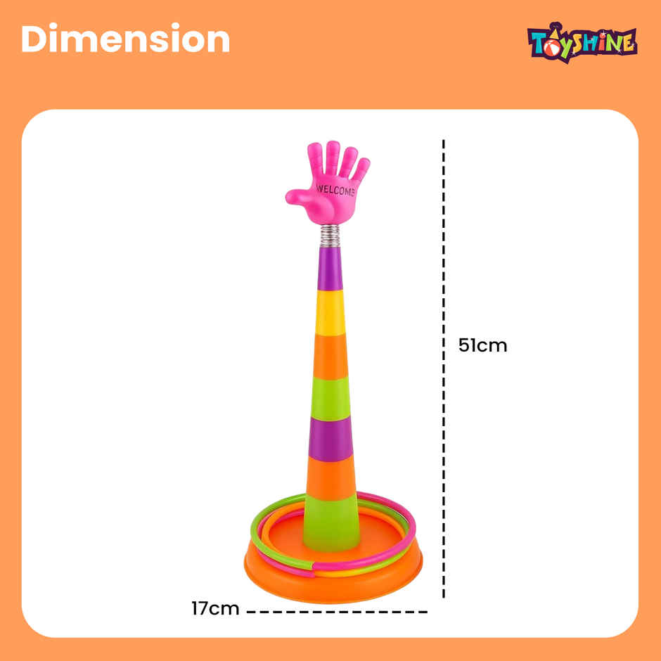 Toyshine Twoinone Ring Toss & Shape Sorter Game