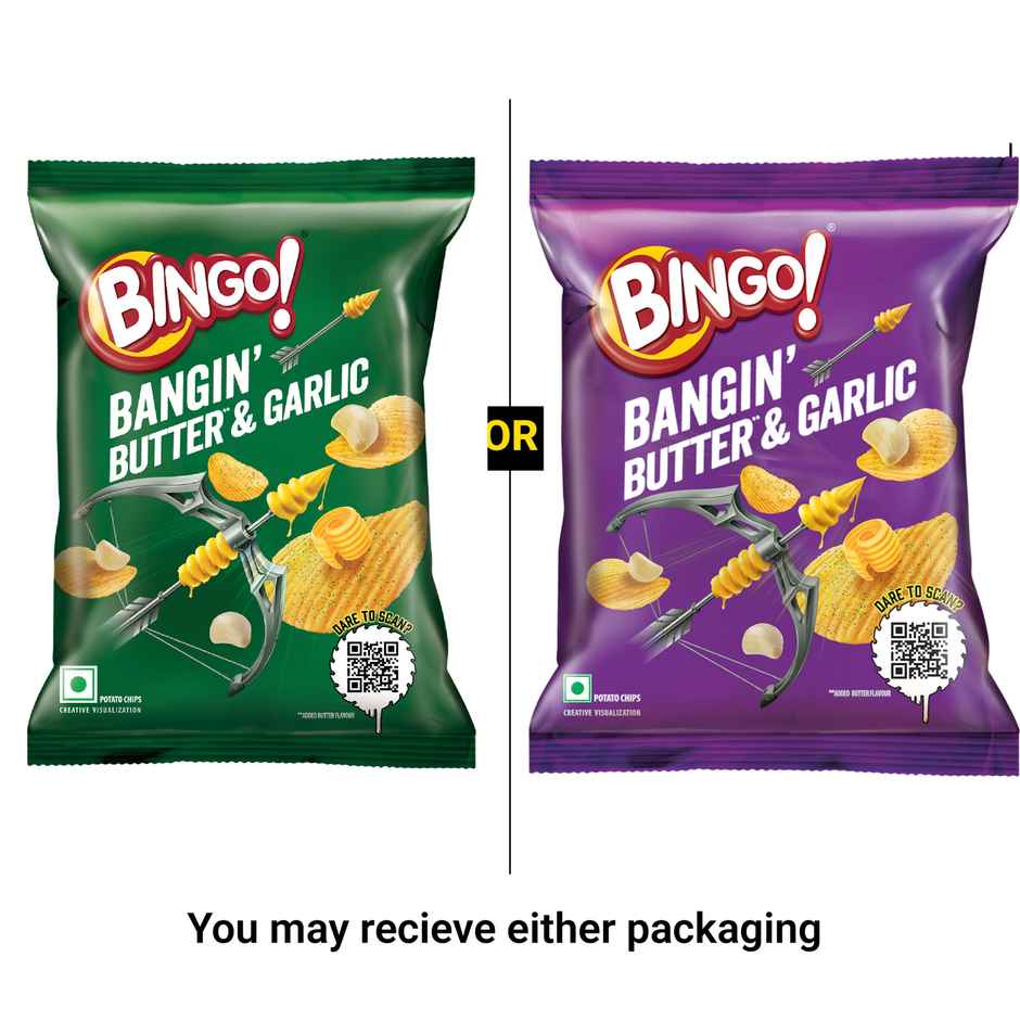 Bingo! Potato Chips Bangin' Butter & Garlic