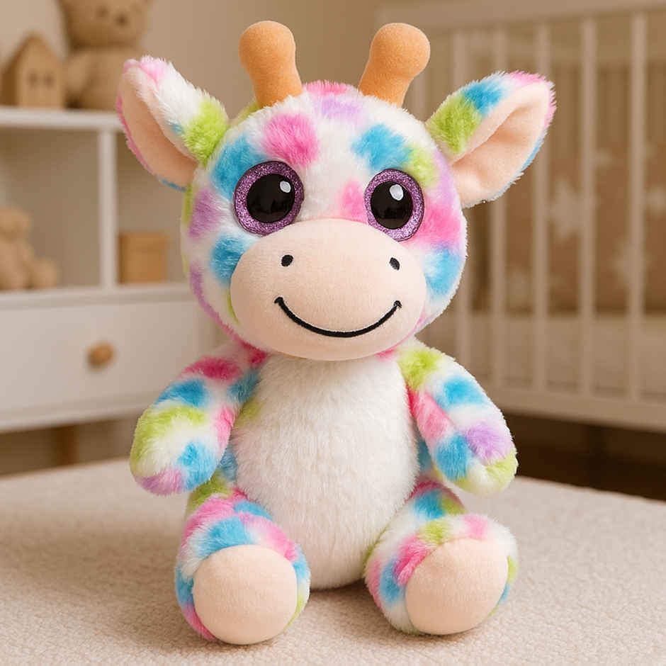 Spanker Cow Soft Toy Cute Plush Cow with Big Eyes for Kids | 21 cm