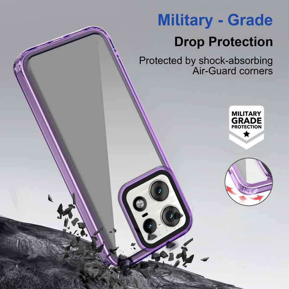 Zapcase Back Cover for Motorola Edge 50 Pro 5G | Space-Purple