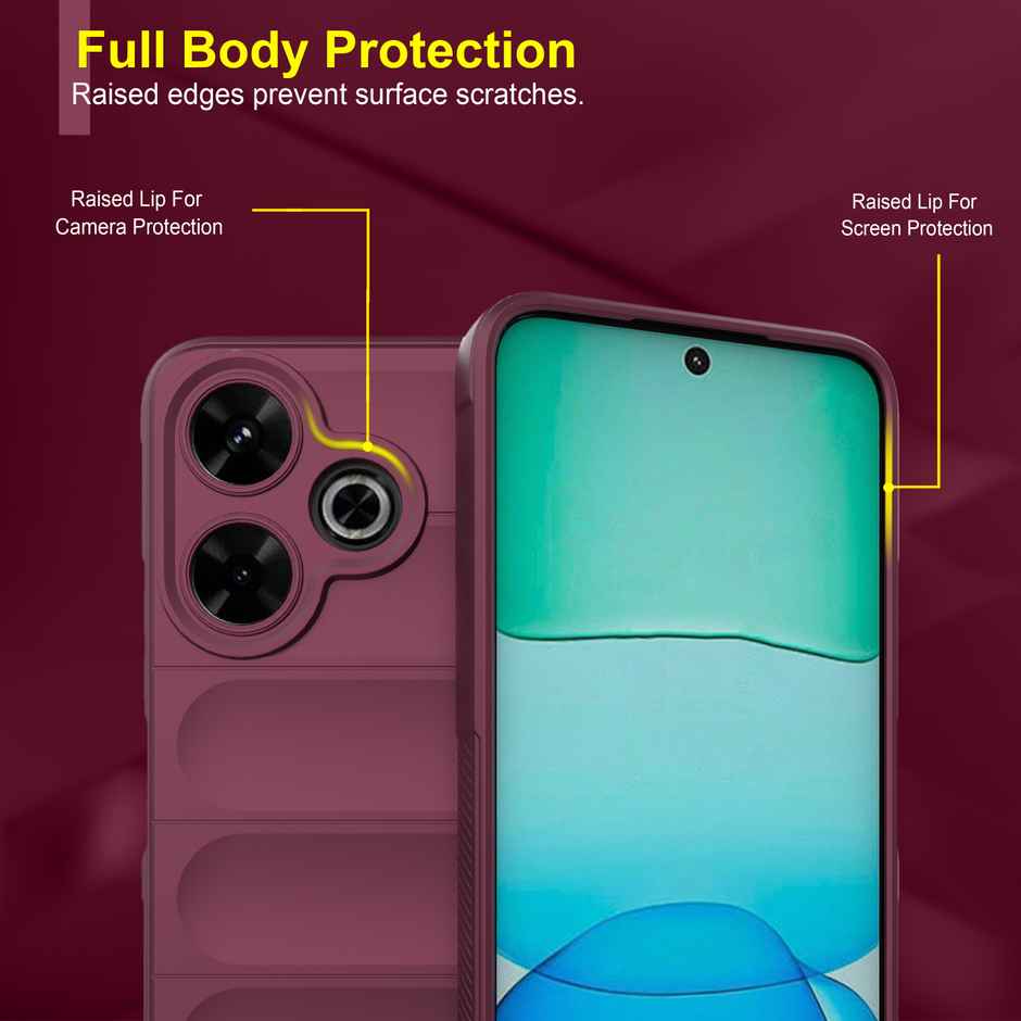 Zapcase Back Cover for Mi Redmi 13 5G | Magic-Plum