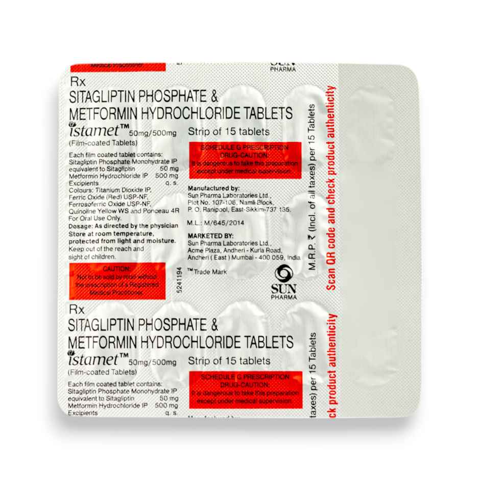 Istamet 50mg/500mg Tablet