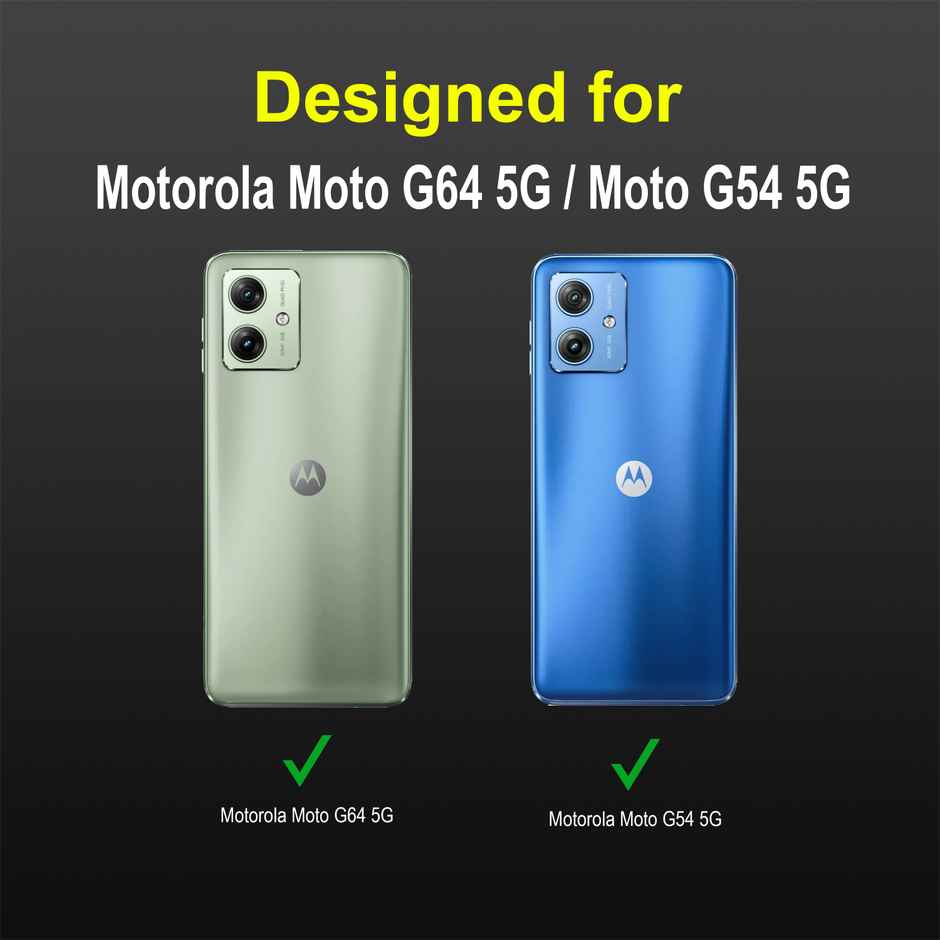 Zapcase Back Cover for Motorola g64 5G | Moto g64 5G | Magic-Black