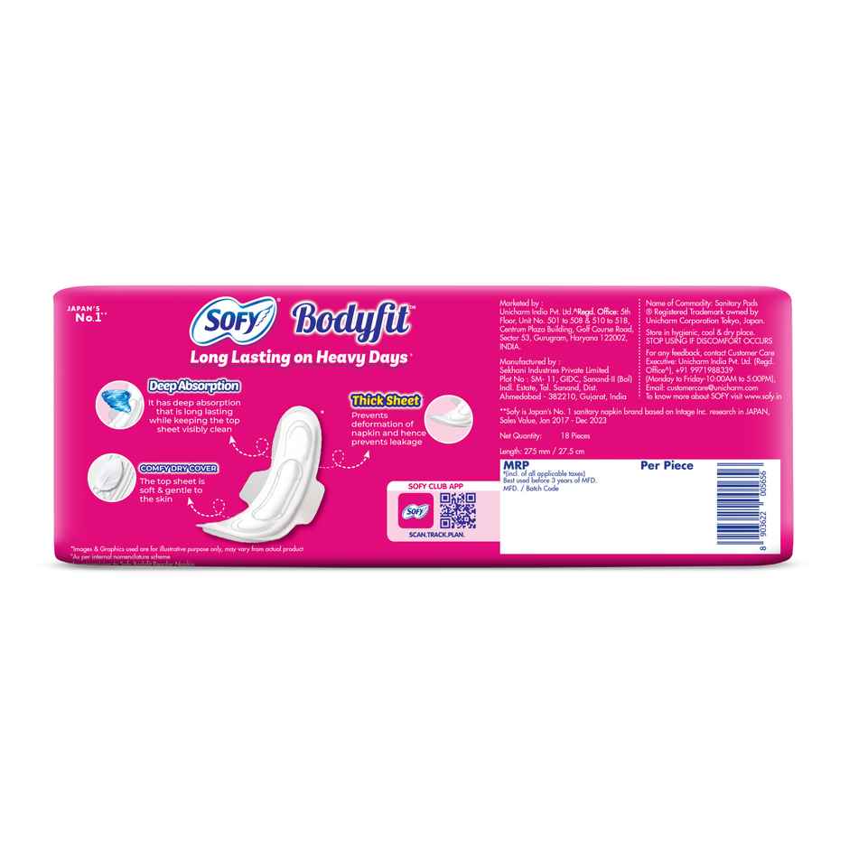 Sofy Bodyfit Sanitary Pads | XL