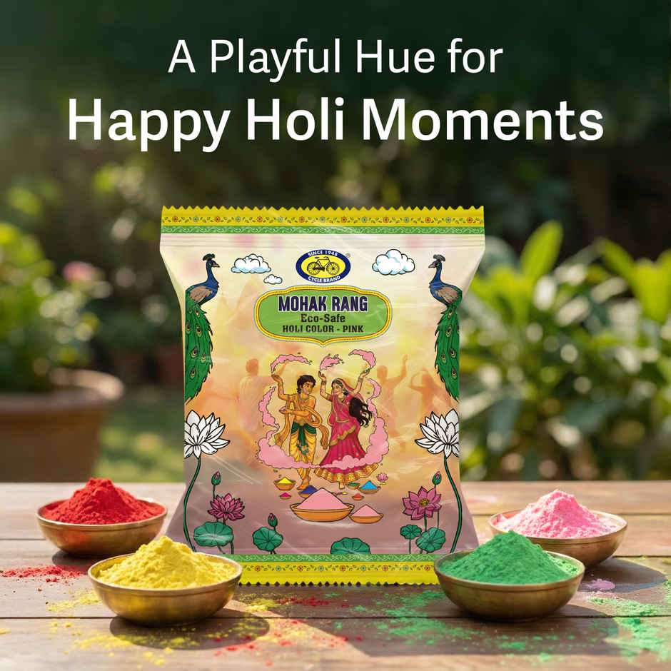 Mohak Rang Eco-Safe Holi Colour | Pink | Cycle