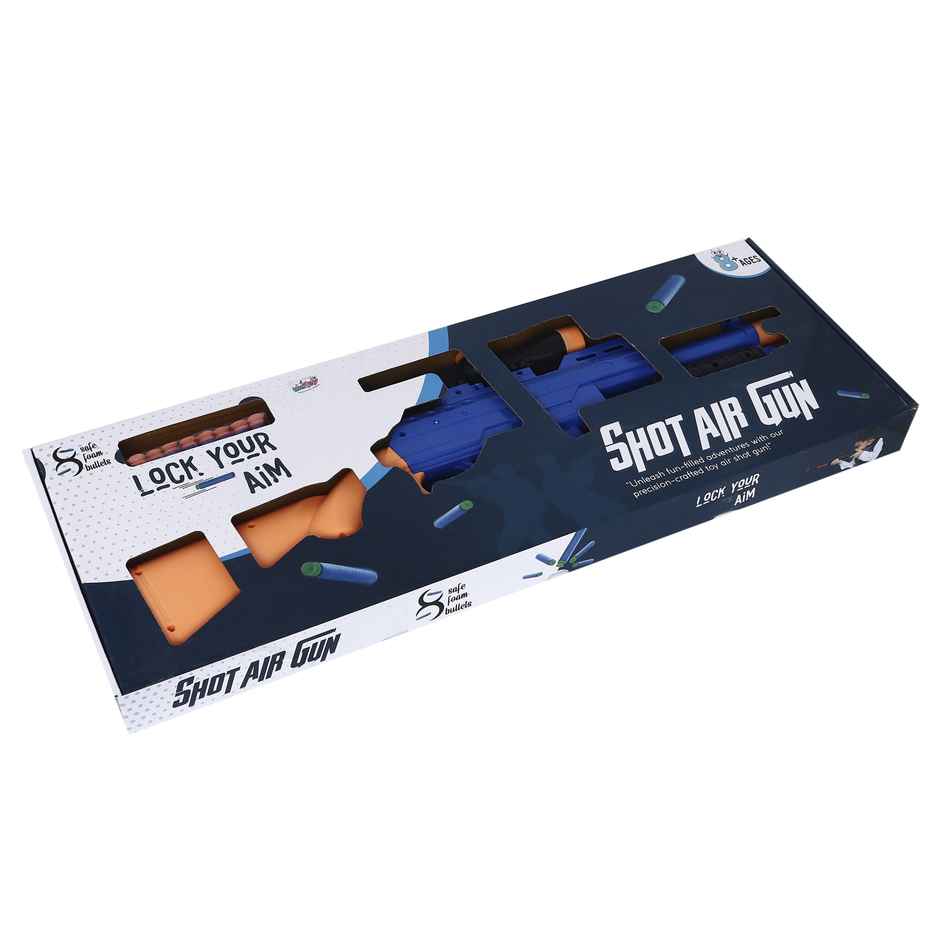 Abk Shot Air Gun -Foam Bullets 1 Gun + 8 Foam Bullets