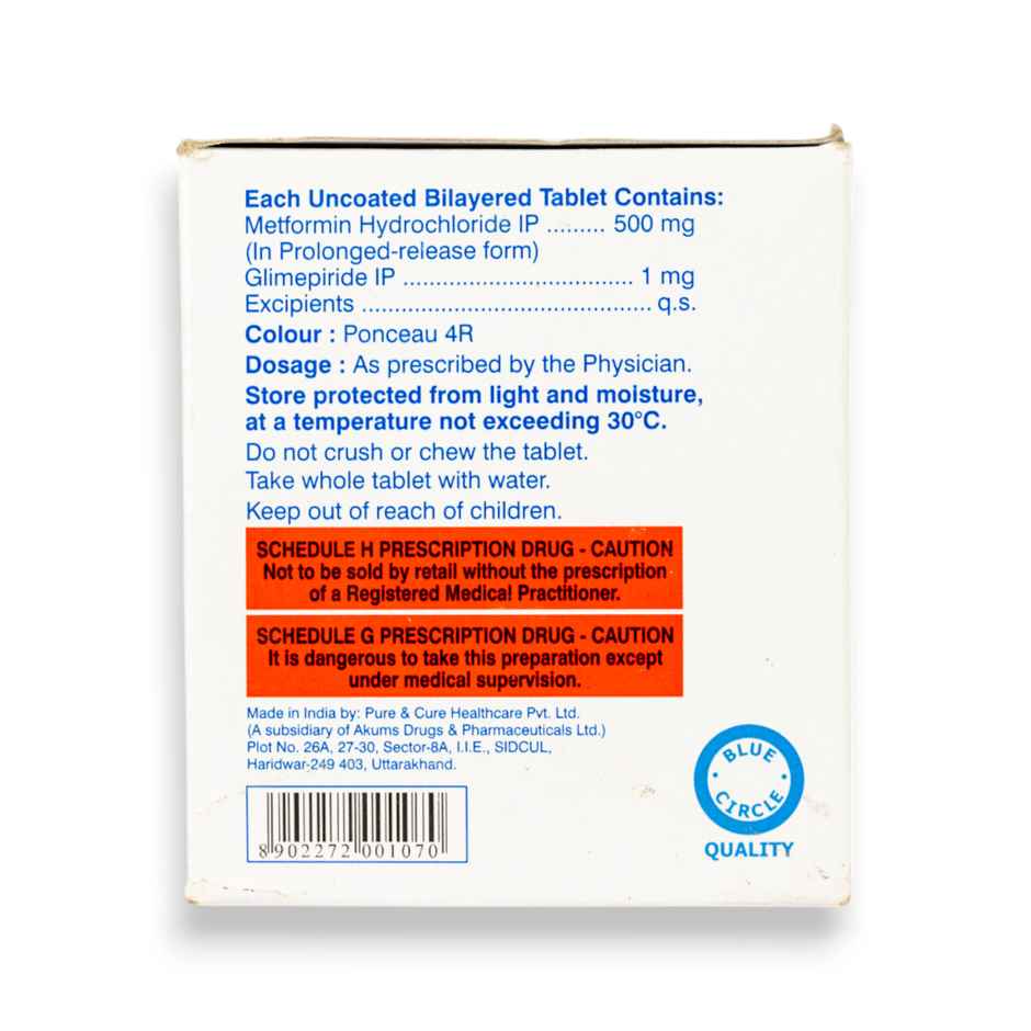 K-Glim-M 1mg Tablet PR