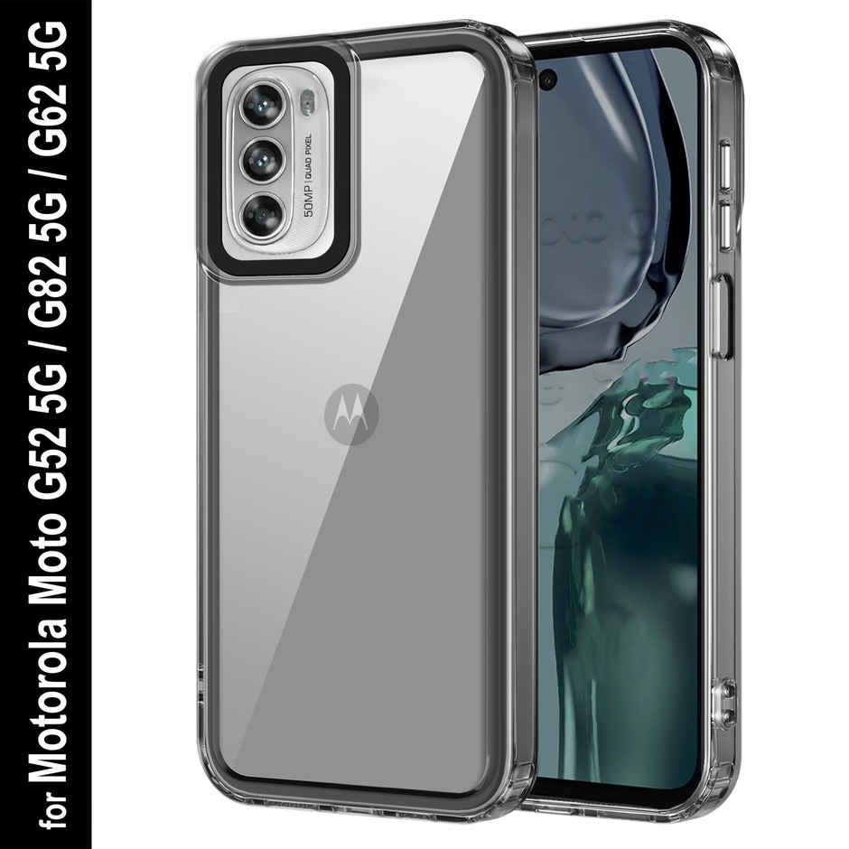 Zapcase Back Cover for Motorola G52 | Space-Black