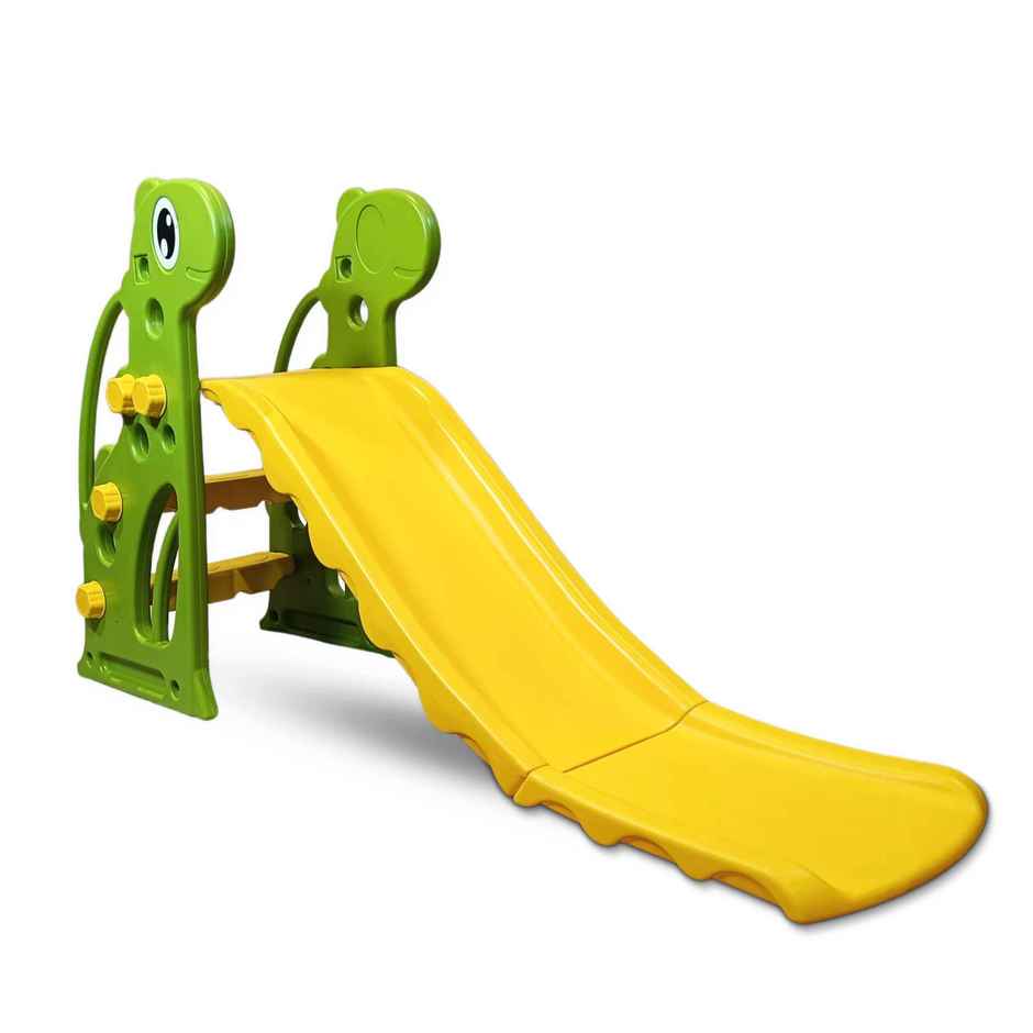 Kidsmate Indoor/Outdoor Slide for Toddlers 2-4Y - PE Plastic, Easy Assembly - Yellow/Green