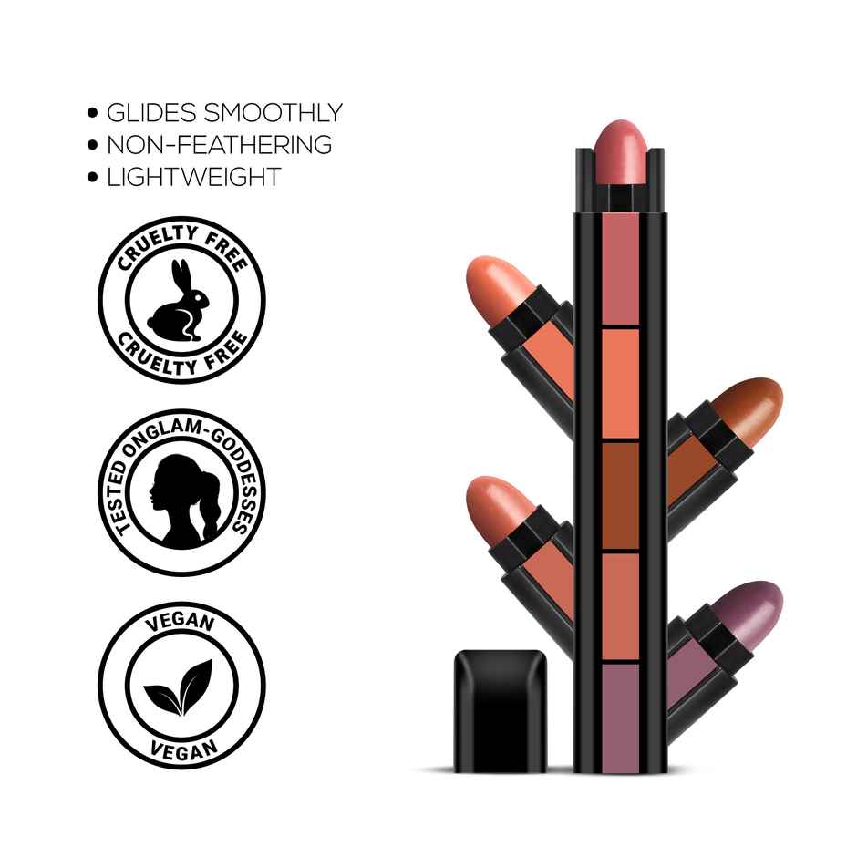 Renee Fab 5 Nude 5In1 Lipstick