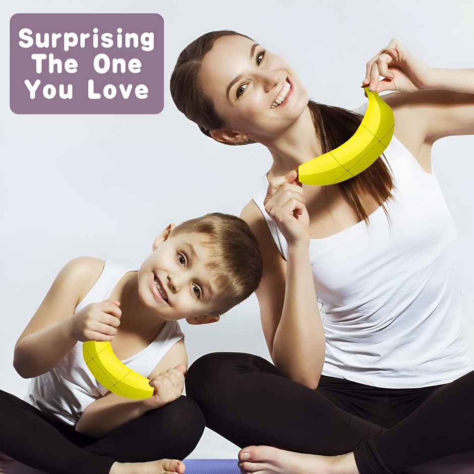 Toyshine Banana-shaped Magic Speed Cube 3x3 - Stress Relief & Brain Puzzle | Ages 3+