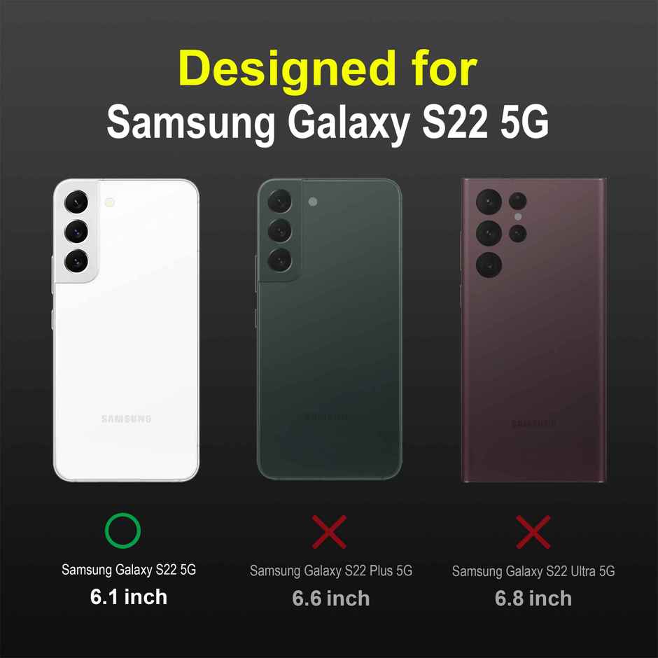 Zapcase Back Cover for Samsung Galaxy S22 5G | Magic-Black