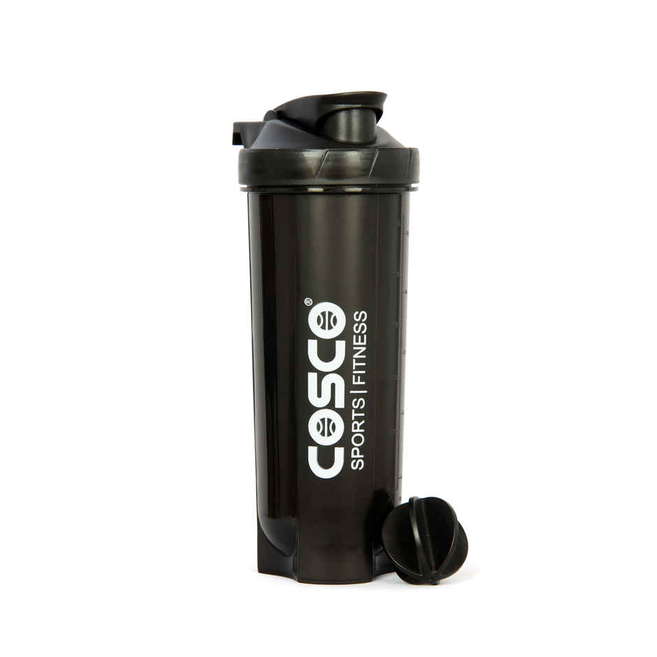 Cosco Power Gym Shaker with Holder | Black |  700 ml