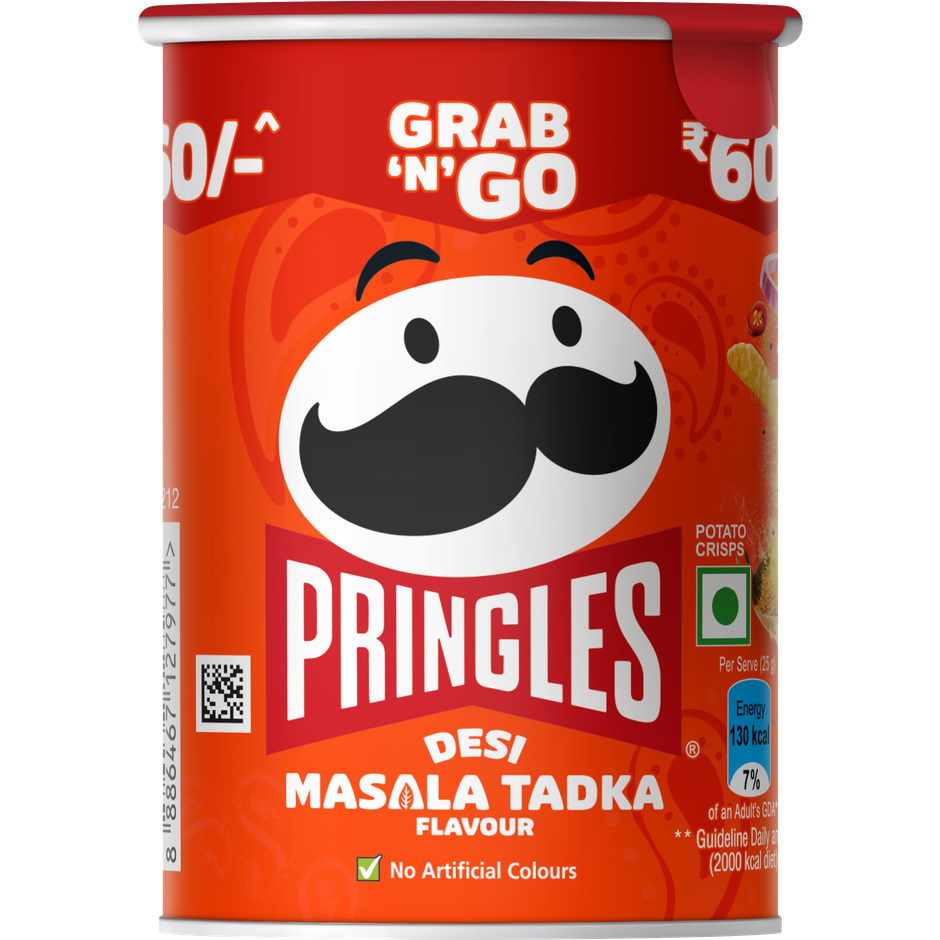Pringles Potato Chips Desi Masala Tadka Flavour|Crispy Snack