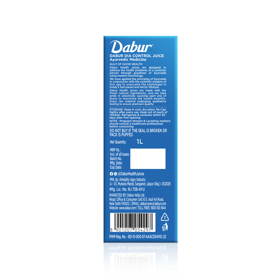 Dabur Dia Control Juice Supports Healthy Blood Sugar