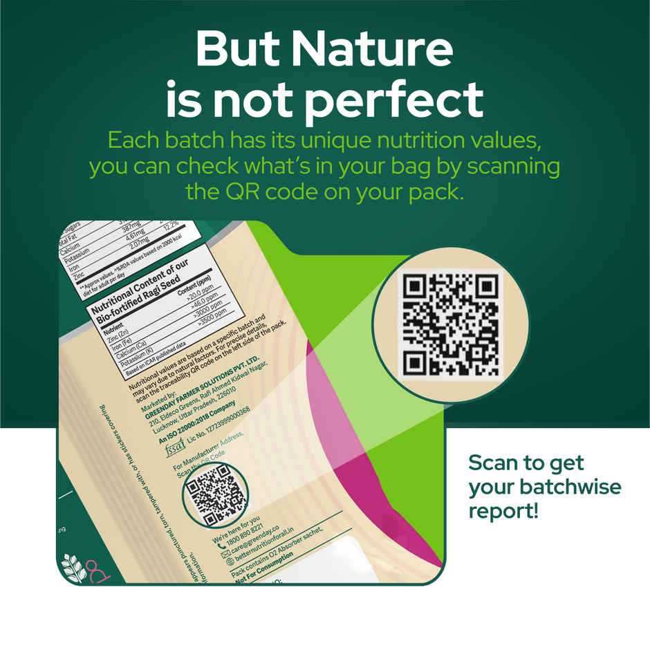 Better Nutrition Ragi Atta | Biofortified - 2X Nutrition