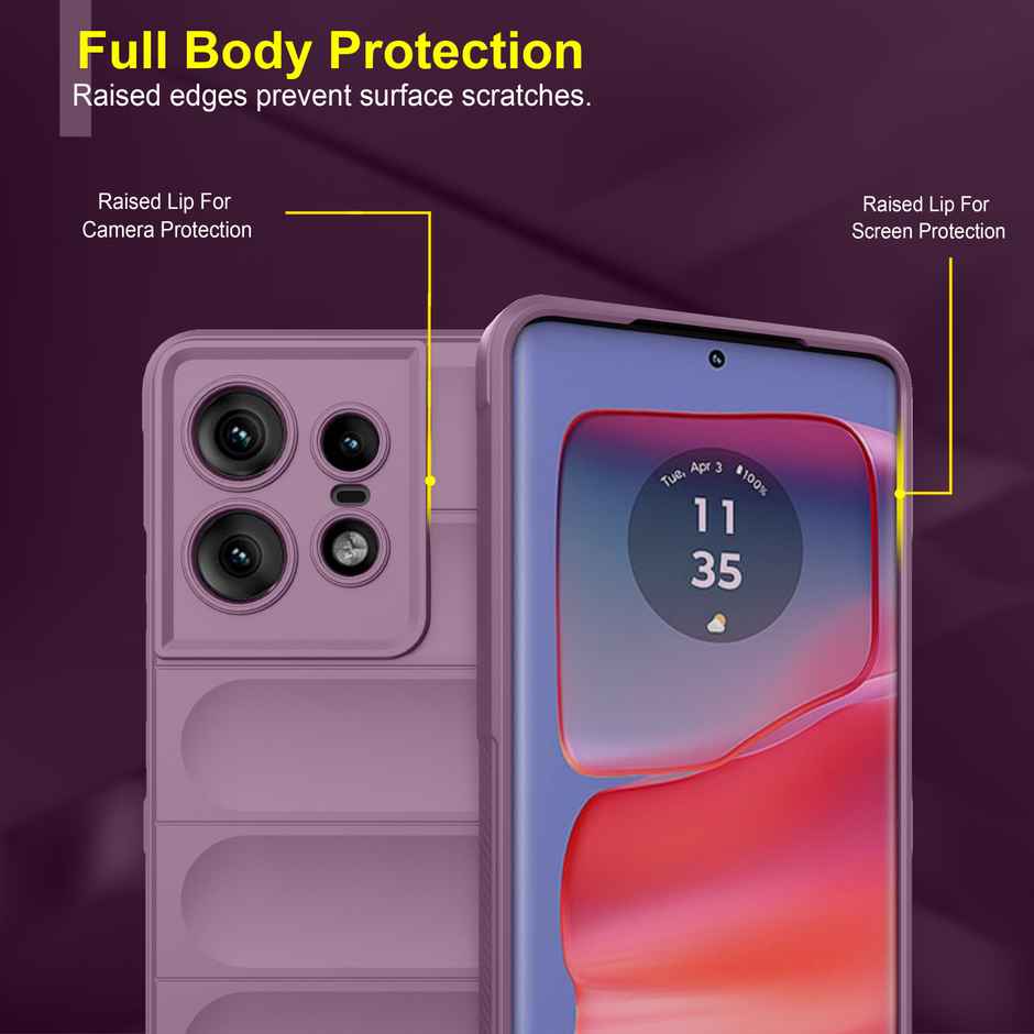 Zapcase Back Cover for Motorola Edge 50 Pro 5G | Magic-Lavender