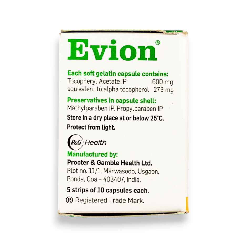Evion 600 Soft Gelatin Capsule