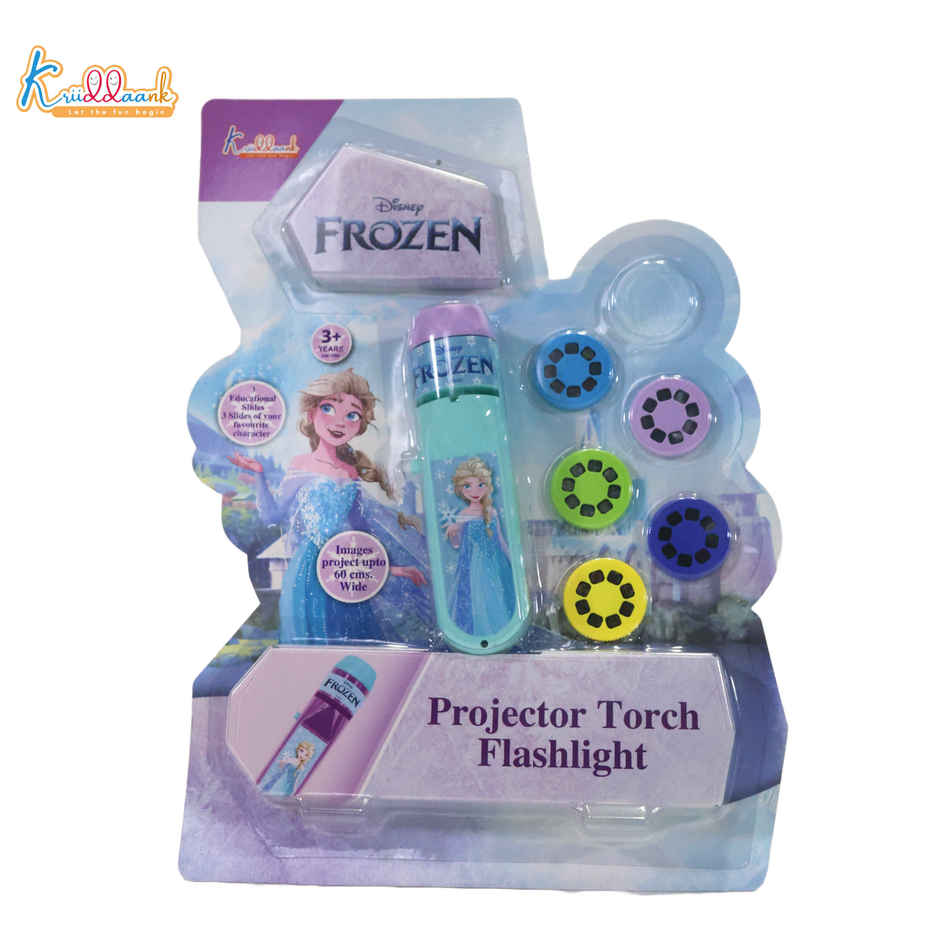 Kriiddaank Disney Frozen Torch Toy 6 Slides Storytelling ABS Material Kids Ages 3+