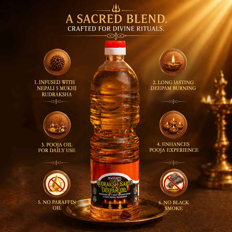 Svasti Sapta Deepam Rudraksh Oil | 900 ml
