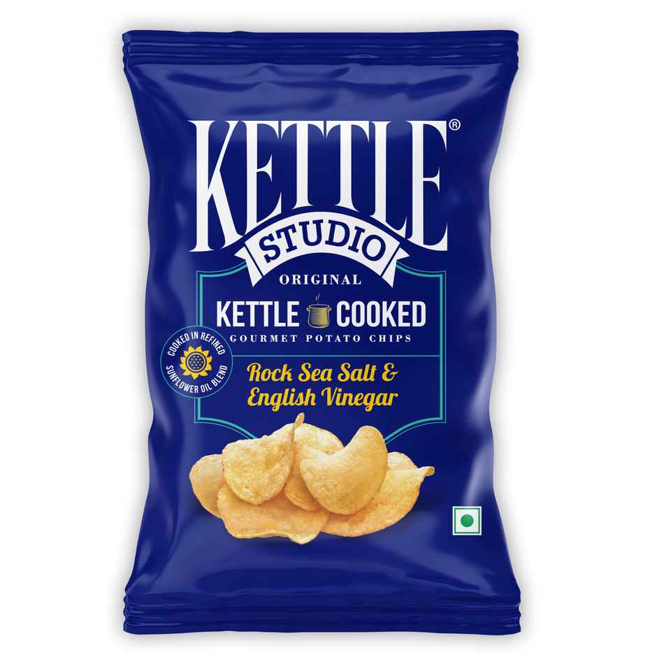 Kettle Studio Rock Sea Salt & English Vinegar Potato Chips