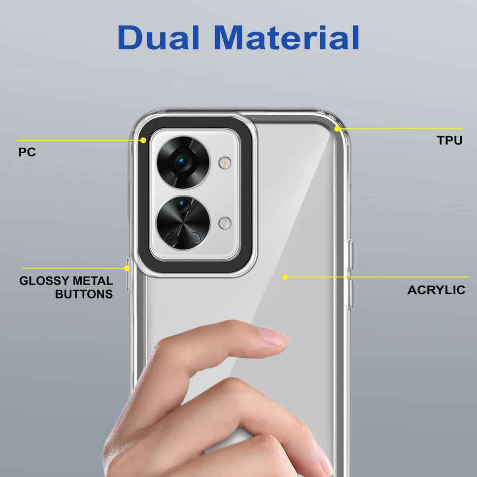 Zapcase Back Cover For Oneplus Nord 2T 5G (Space-Black)