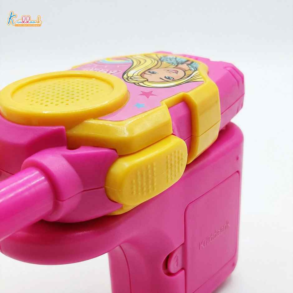 Kriiddaank Barbie Walkie Talkie for Kids 100 ft Range 2 Pack Battery Operated Communication Toy