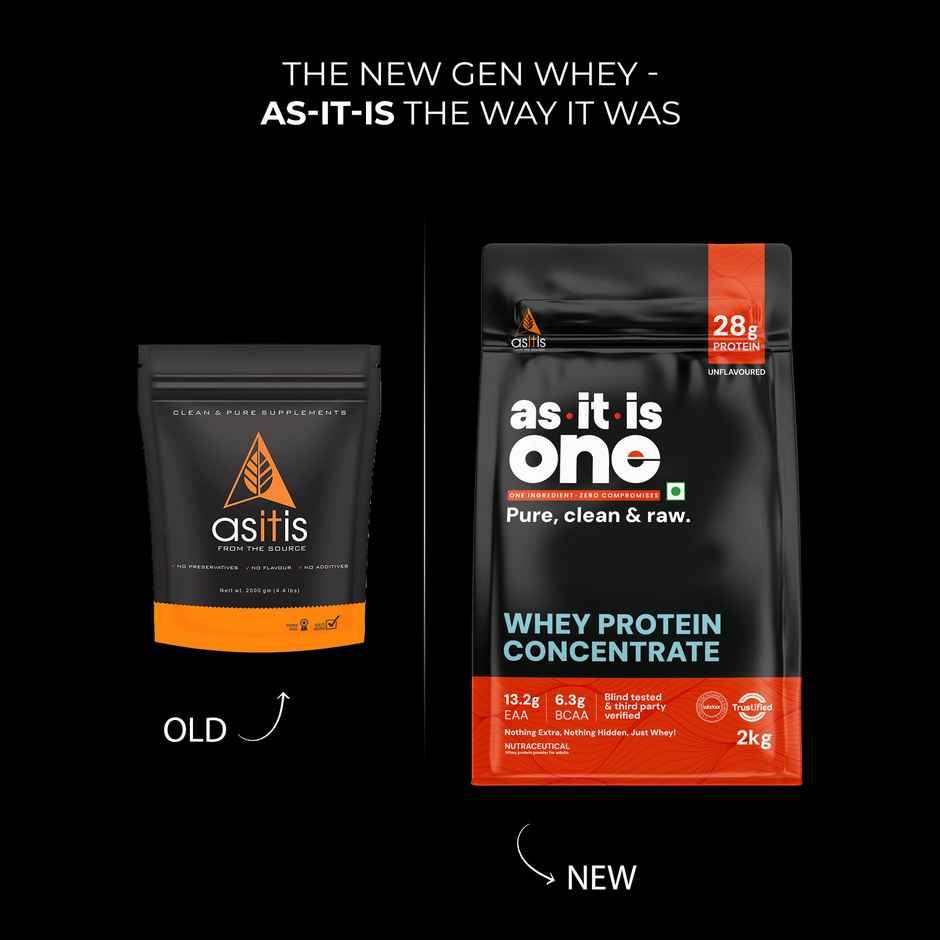 AS-IT-IS ONE Whey Protein Concentrate 2kg | Unflavoured