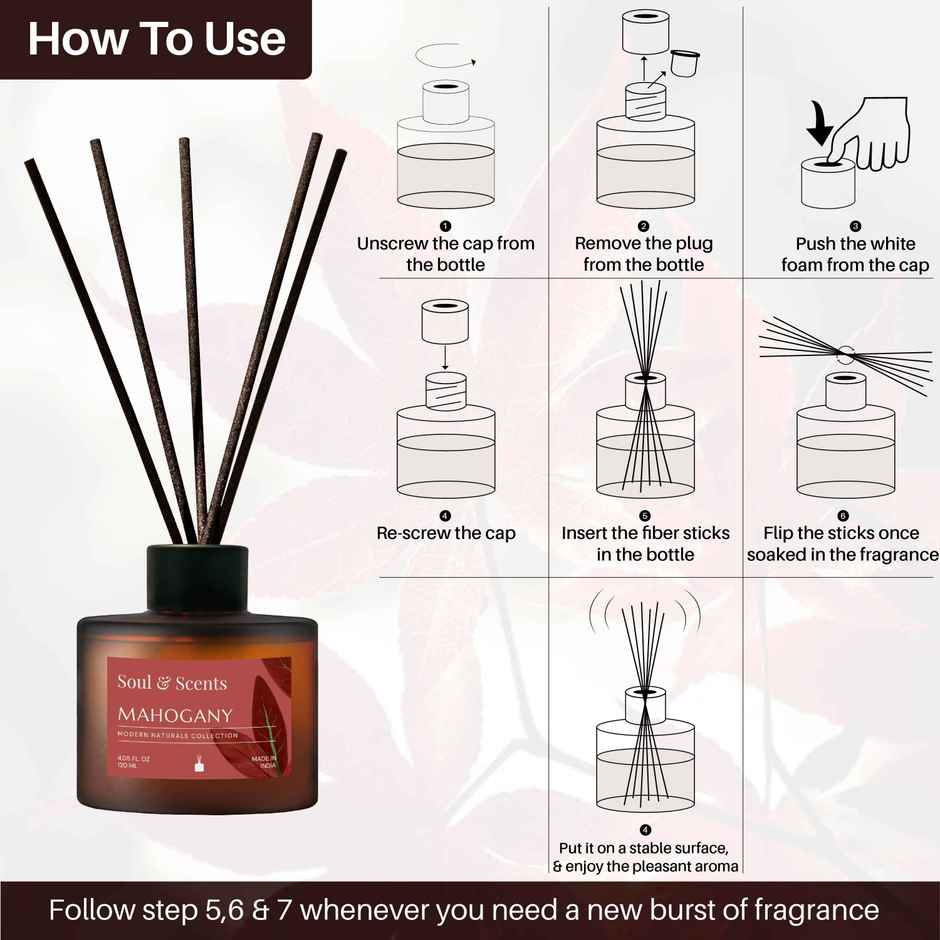 Soul & Scents Mahogany Reed Diffuser
