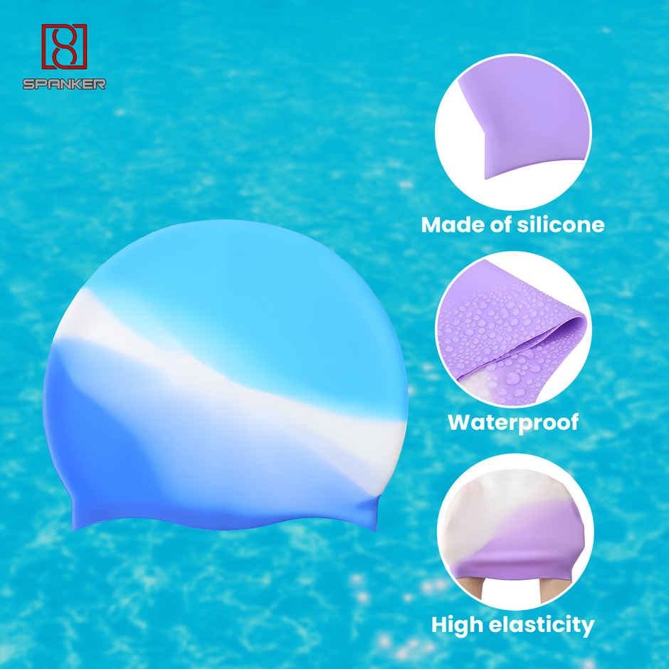 Spanker Sports Girls Swimming Set Cap, Goggles, Ear Plugs & Nose Clip Kids