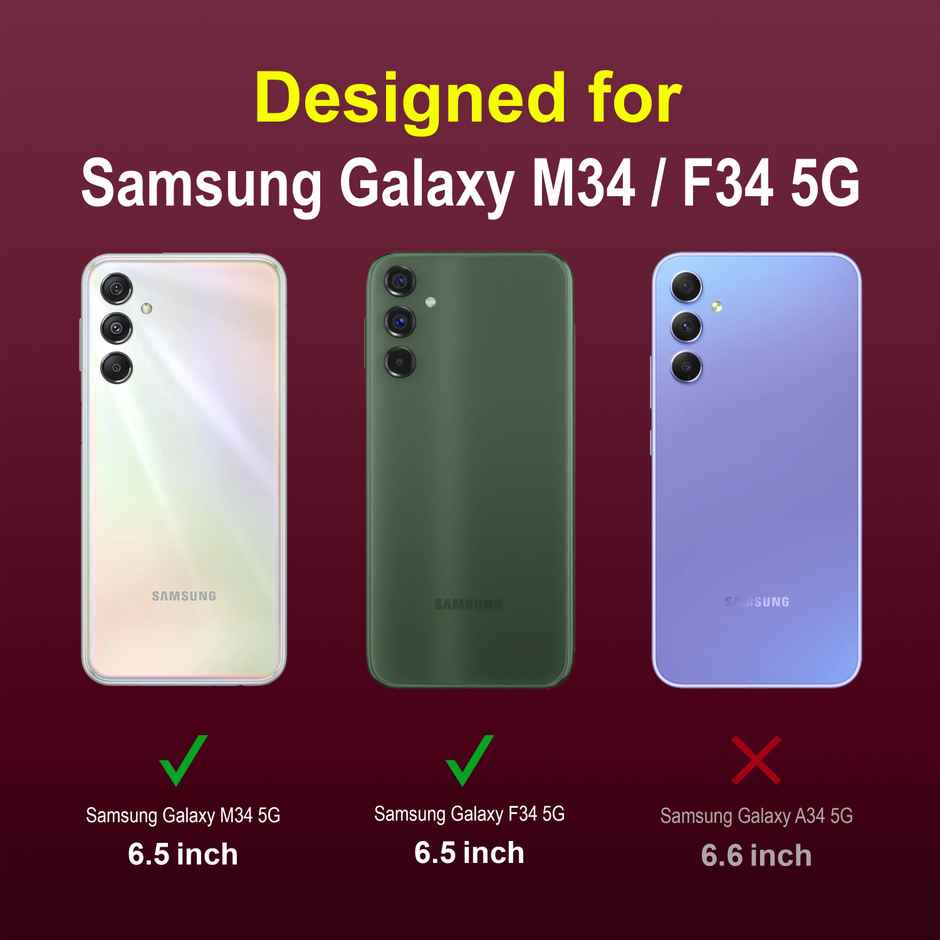 Zapcase Back Cover for Samsung Galaxy M34 5G | Magic-Plum