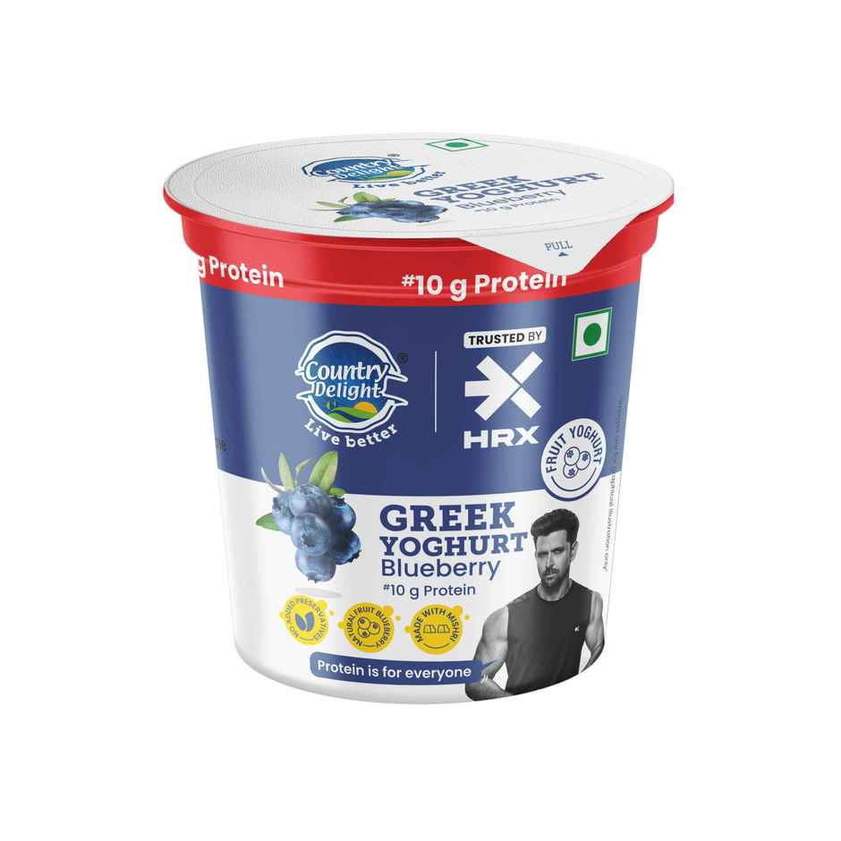 Country Delight 10g Protein Greek Yoghurt | Blueberry Combo 