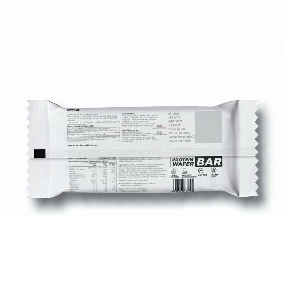 Avolt Chocolate Ganache 15g Protein Wafer Bar