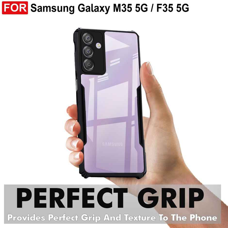 Zapcase Back Cover for Samsung Galaxy M35 5G | Matte-Black