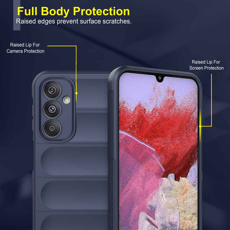 Zapcase Back Cover for Samsung Galaxy M34 5G | Magic-Sapphire