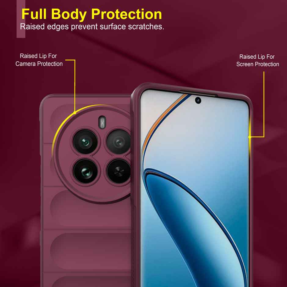 Zapcase Back Cover for Realme 12 Pro Plus 5G | Magic-Plum