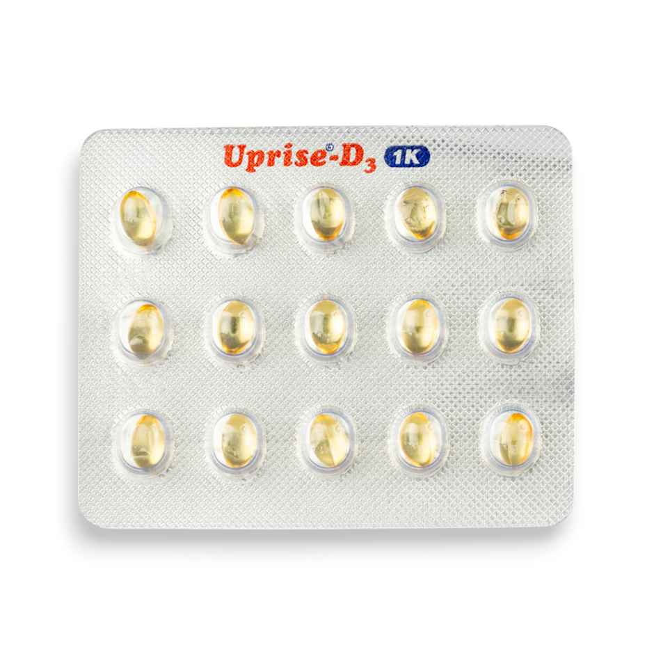 Uprise-D3 1K Vitamin D3 Soft Gelatin Capsule