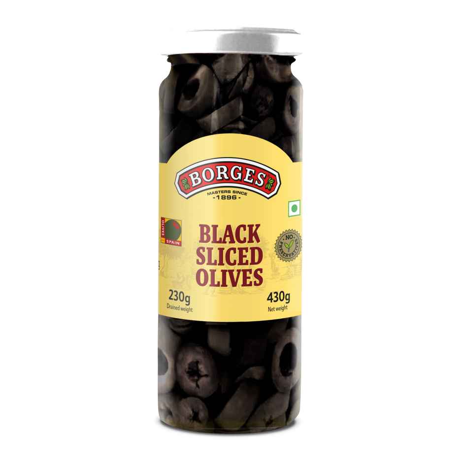 Borges Black Sliced Olives