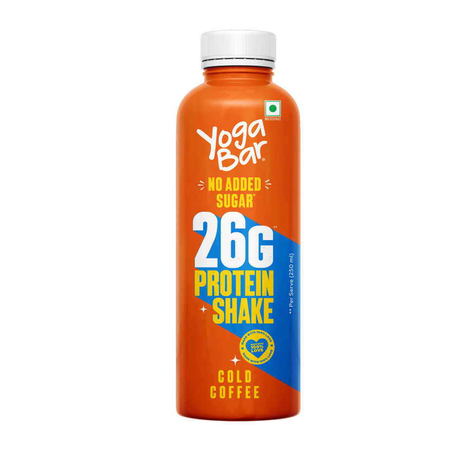 Yoga Bar 26g Protein Shake Cold Coffee |Protein Milkshake with No Added Sugar