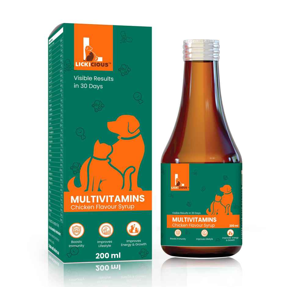 LICKICIOUS Multivitamin Cat & Dog Supplement Syrup