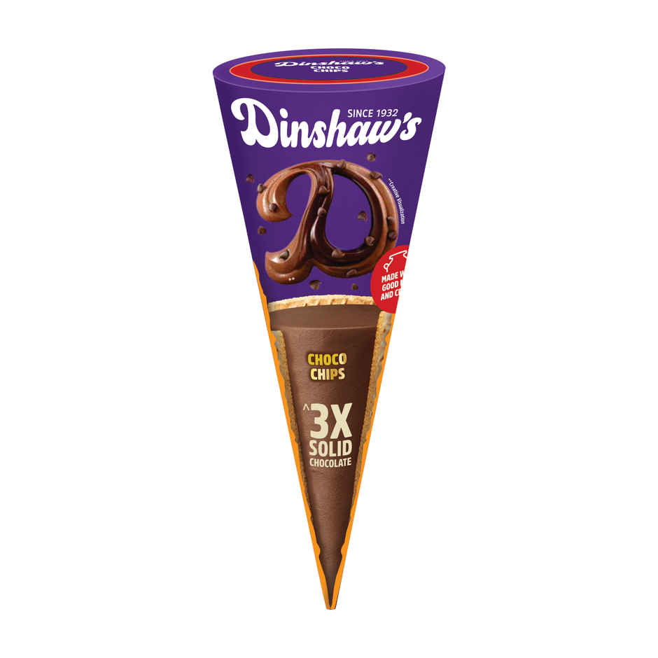 Dinshaws Choco Chips Cone