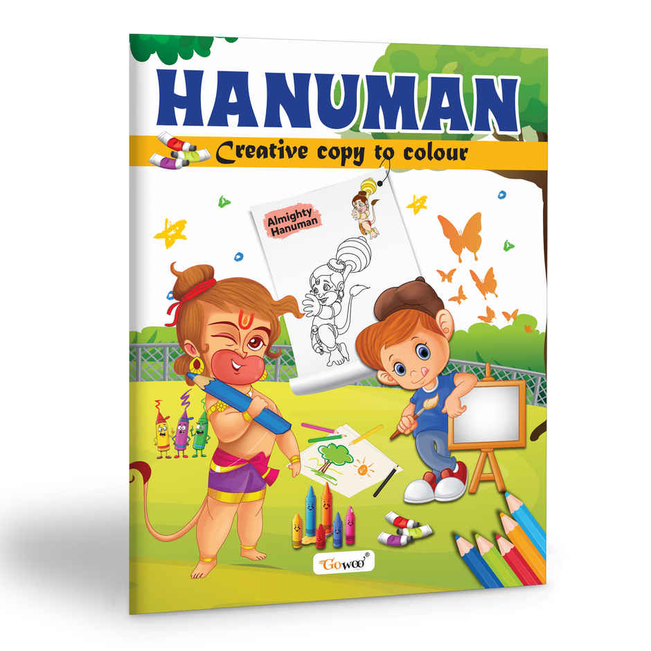 Hanuman-Creative Copy To Colour | Children Colouring Book | Educational Colouring Book for Kids