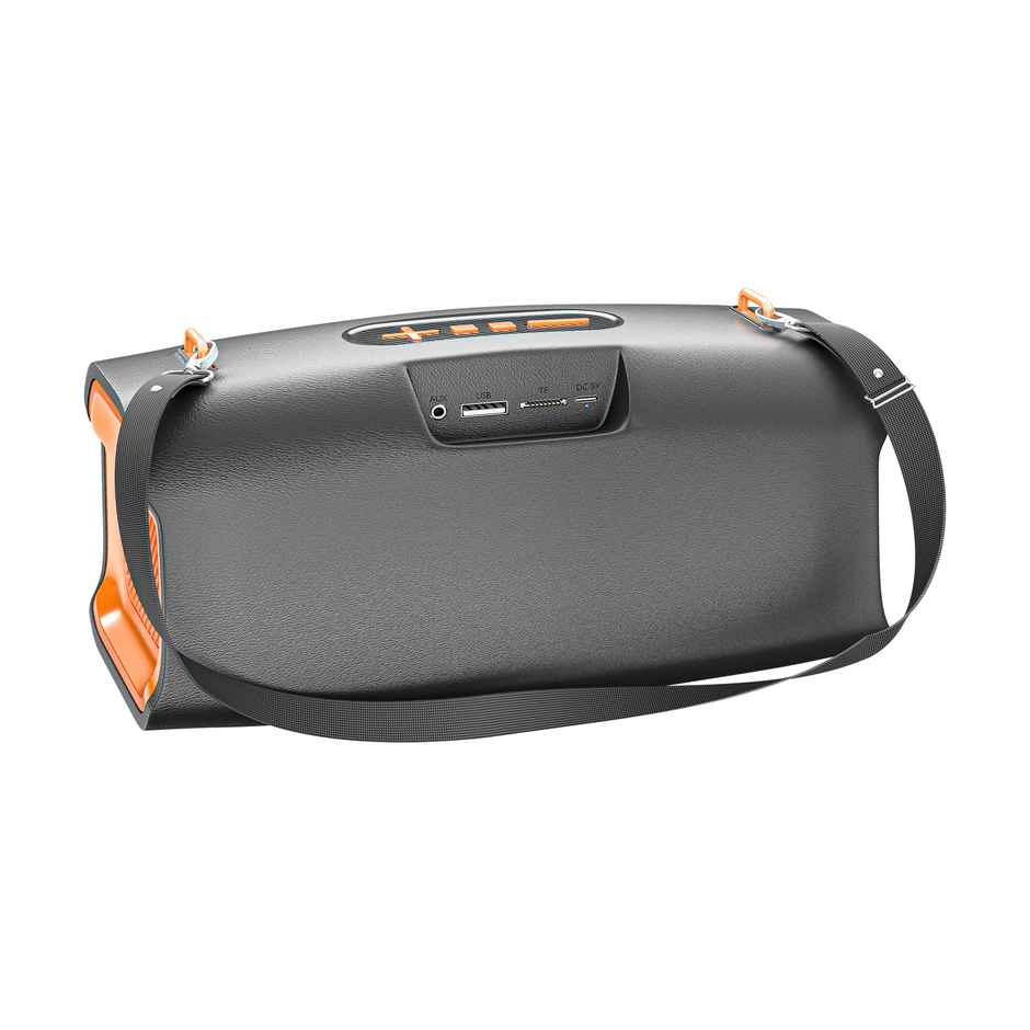 UBON 30 Watt Wireless Party Speaker (SP-85) with 20 Hours Long Playtime | 4000 mAh Battery, Surround Sound, Multple Connectivity - TF Card, BTV5.3, Aux, Built in FM Radio - Black & Orange