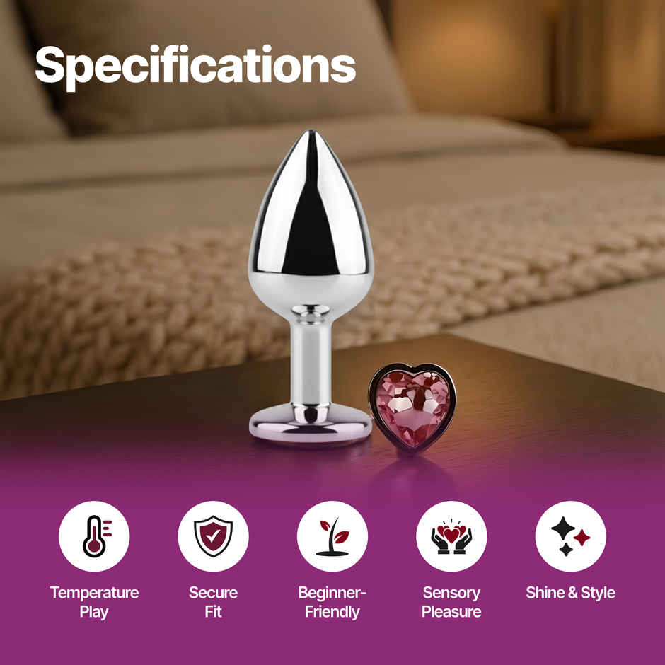 Nooky Tempt 2 in 1 Intimacy Kit Metal Plug and Aphrodisiac Chocolate