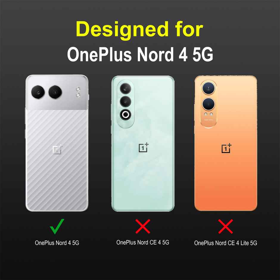 Zapcase Back Cover for OnePlus Nord 4 5G | Magic-Black