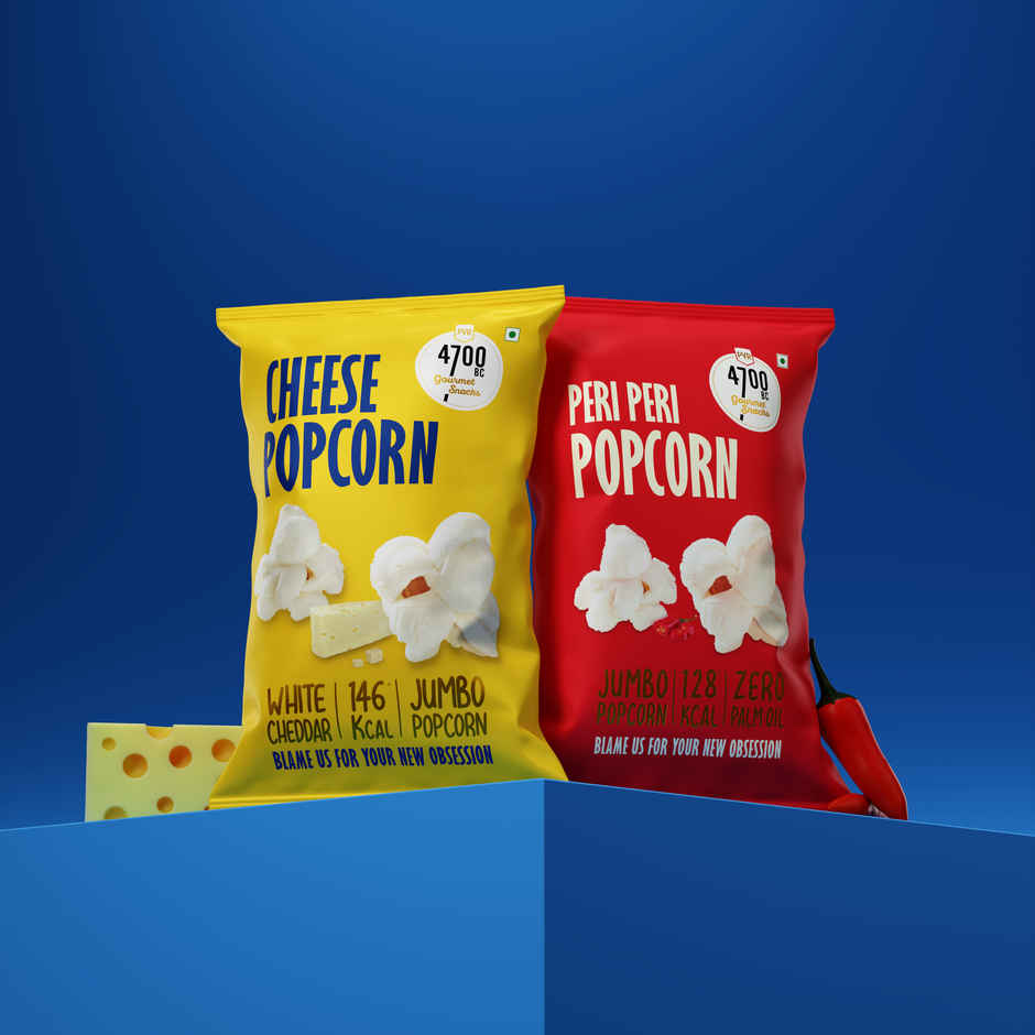 4700BC Cheese Popcorn, Jumbo Pack And Peri Peri Popcorn, Jumbo Pack