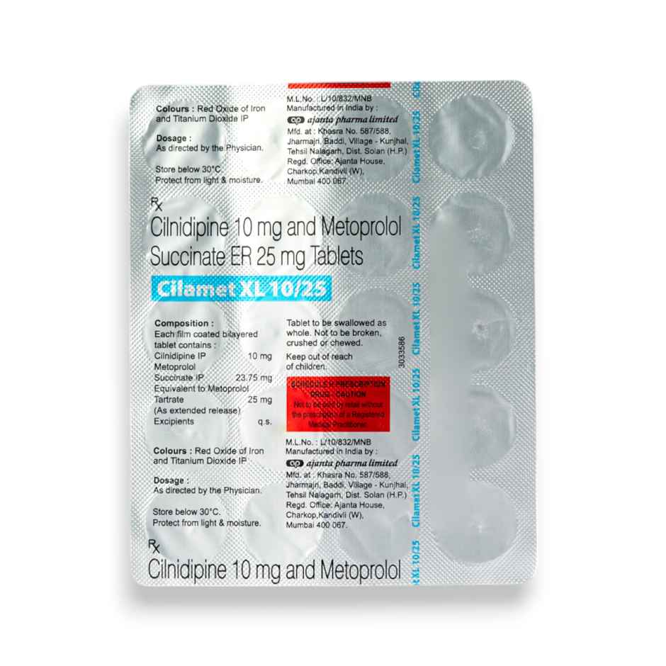 Cilamet XL 10/25 Tablet ER